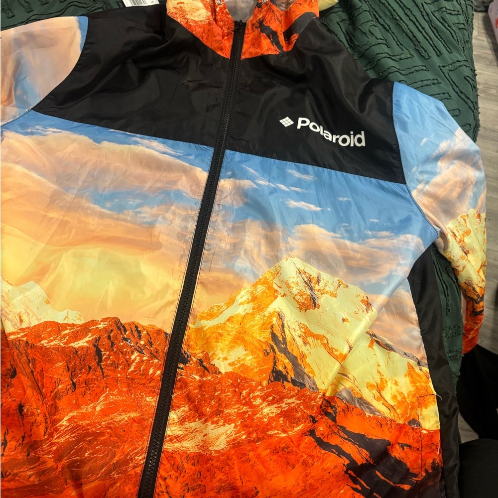 Polaroid Multicolor Mountain Print Jacket